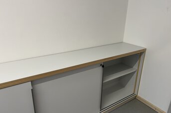 Sideboard of the small fully furnished room